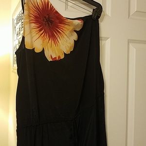 Sexy silk one-shoulder romper!